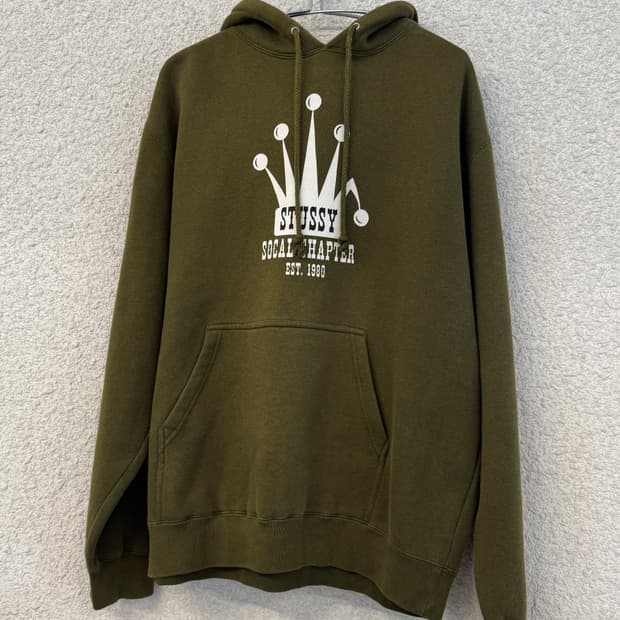 00s 스투시 코튼 폴리 혼방 스웻 후디