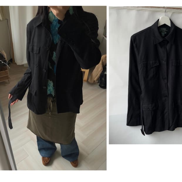 [Lauren Ralph Lauren] Black Silk Utility