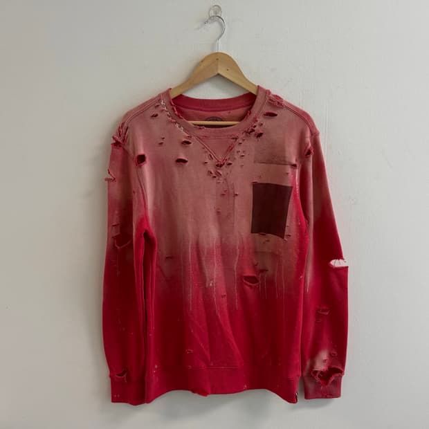 Vintage distressed faded sweat shirts