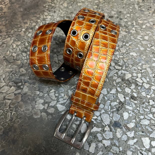 2000s JPN VTG 에나멜 유광 벨트