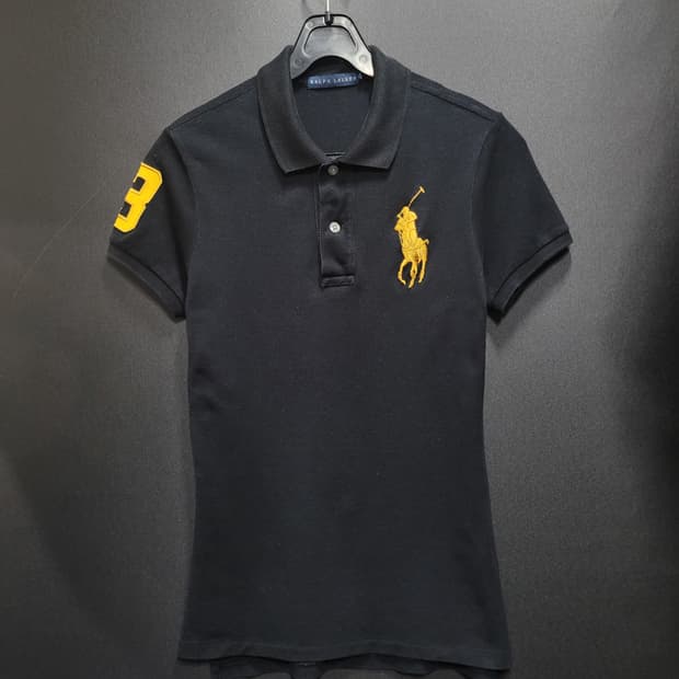 Ralph Lauren 랄프로렌 스키니핏 골드 자수로고  빅포니 셔츠