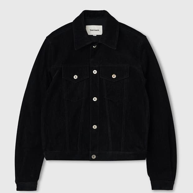 토니웩 벨벳 트러커 자켓 L