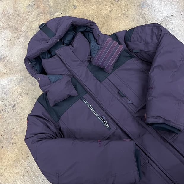 [정품/100] 코오롱 스포츠 보라색 패딩 점퍼 b19