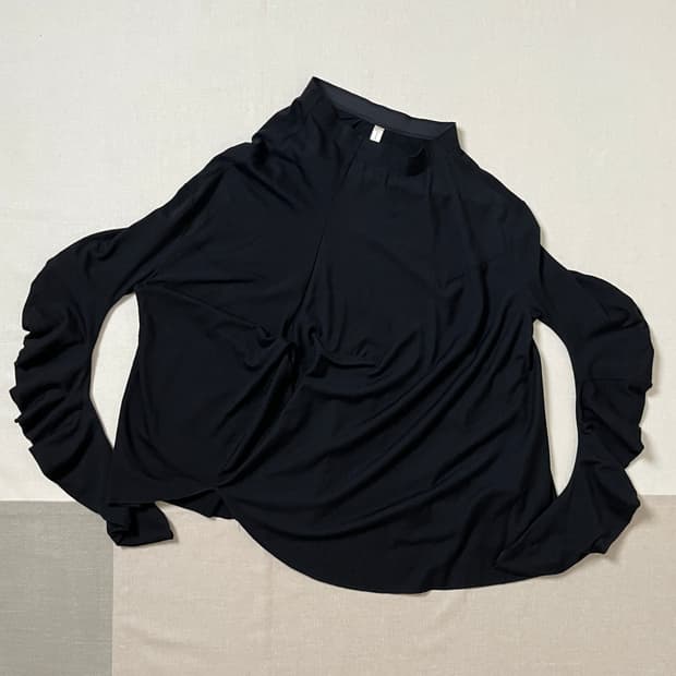 꼼데가르송 04aw 투웨이 스커트 & 하이넥 니트 비대칭