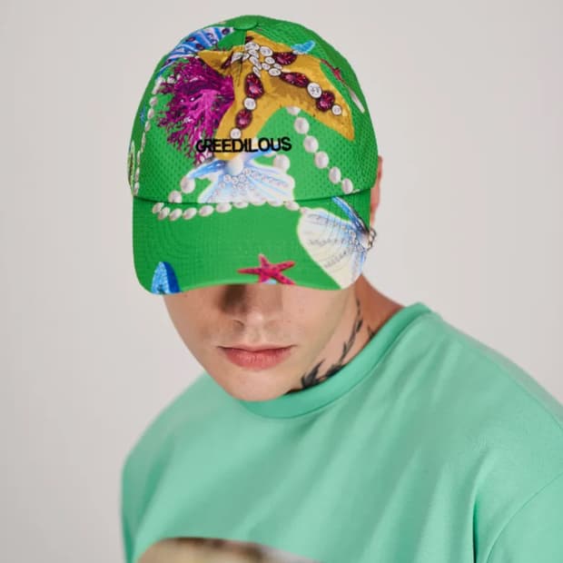 [남녀공용]그리디어스 오션 펄 프린트 볼캡