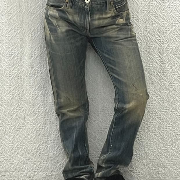 리바이스 505 올드스쿨 슬림 워싱 데님팬츠 28인치 C06507