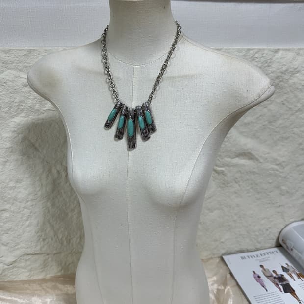 빈티지 보헤미안 터키석 목걸이