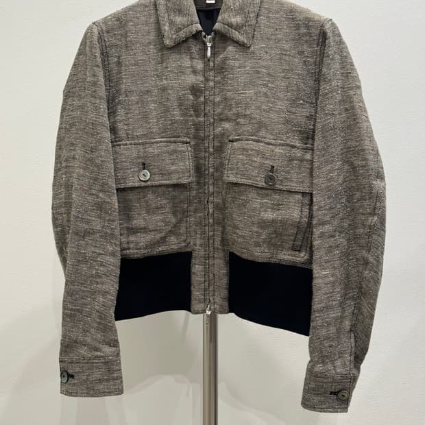 마수 21ss 트위드 블루종 자켓