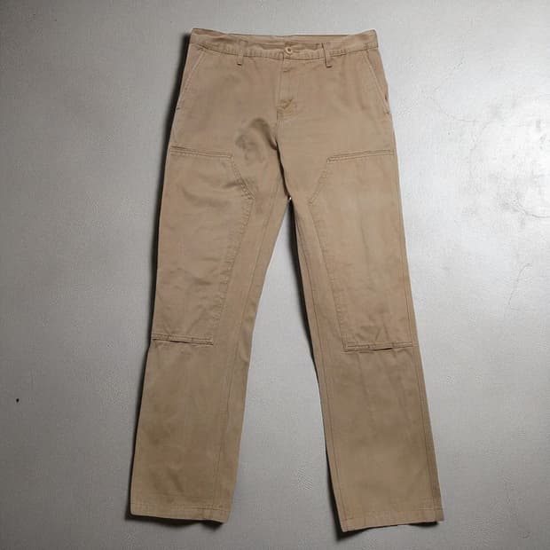 32)Carhartt WIP 칼하트 스톤 팬츠 워크웨어 빈티지 베이지