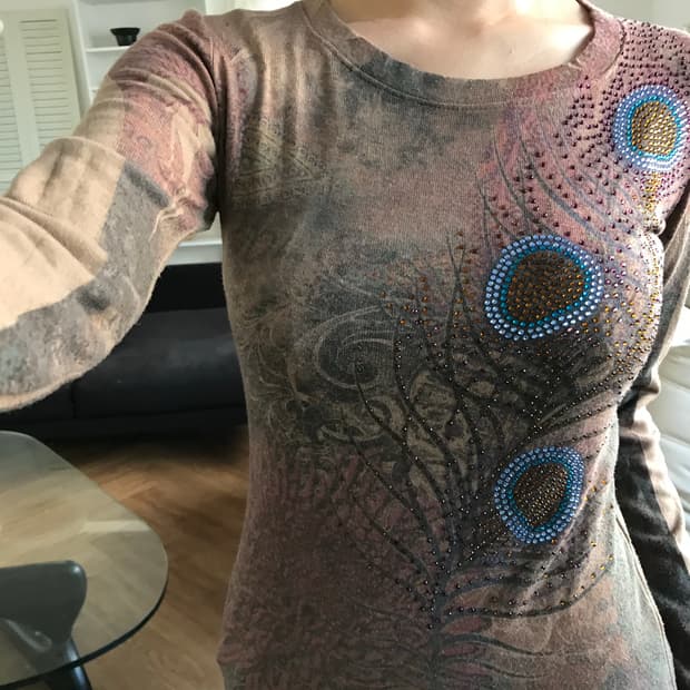 vintage pattern top