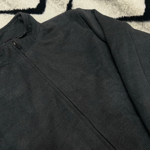 [한국XL]ZARA 울 블렌드 모직 블루종/짙은그레이