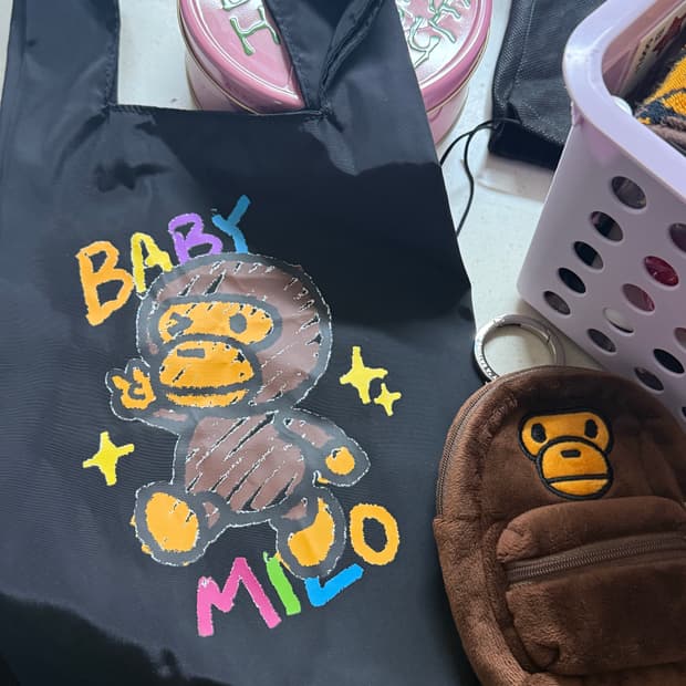 베이프 리사이클백(에코백)+미니가방