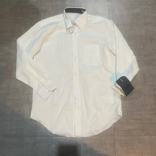 일본빈티지 Pats 올드스쿨아메카지 도트땡땡이 레이어드셔츠