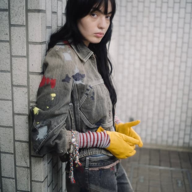 [34]키코 코스타디노브 25fw 페인트 봄버 자켓