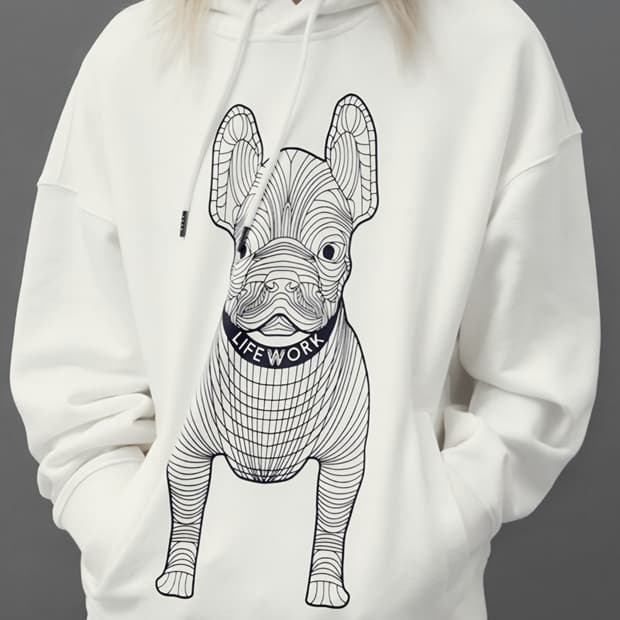 라이프워크 남여공용 빅 라독 오버핏 후드티S(M)