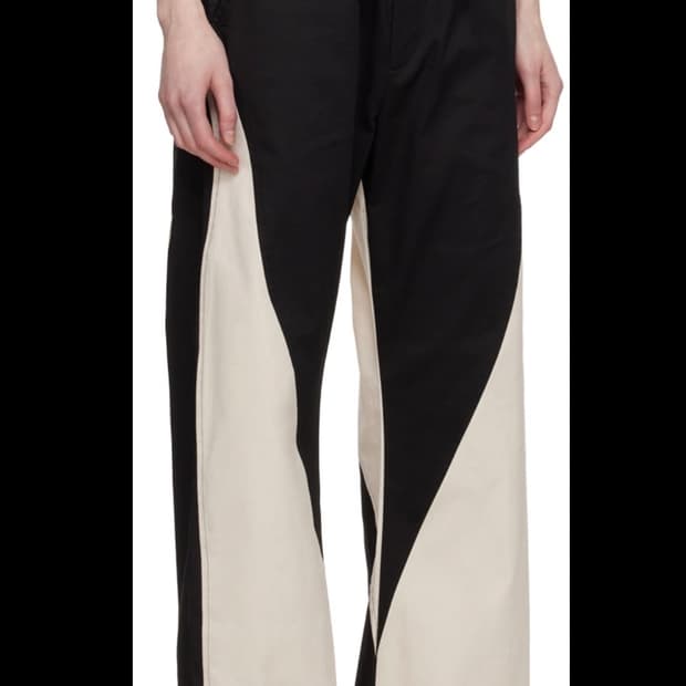 Serapis 블랙 판넬 팬츠