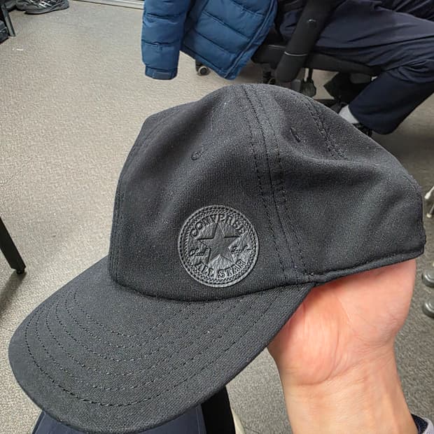 컨버스 토널 척 패치 볼캡 블랙