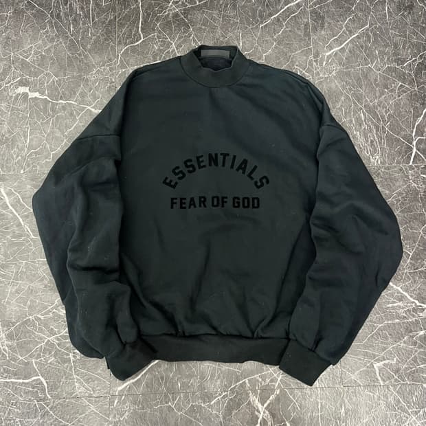 피어오브갓 에센셜 오버핏 모크넥 스웻 맨투맨