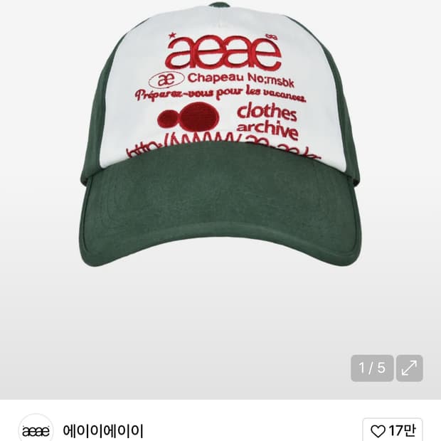 WEB LOGO 5 PANNEL BALL CAP - [GREEN]