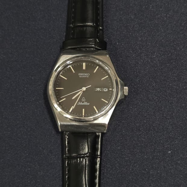 90s 세이코 실버웨이브 흑판