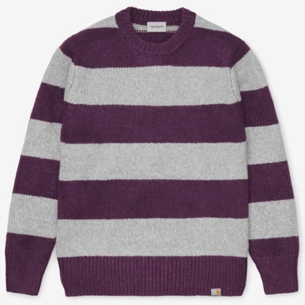 칼하트 wip 스트라이프 니트