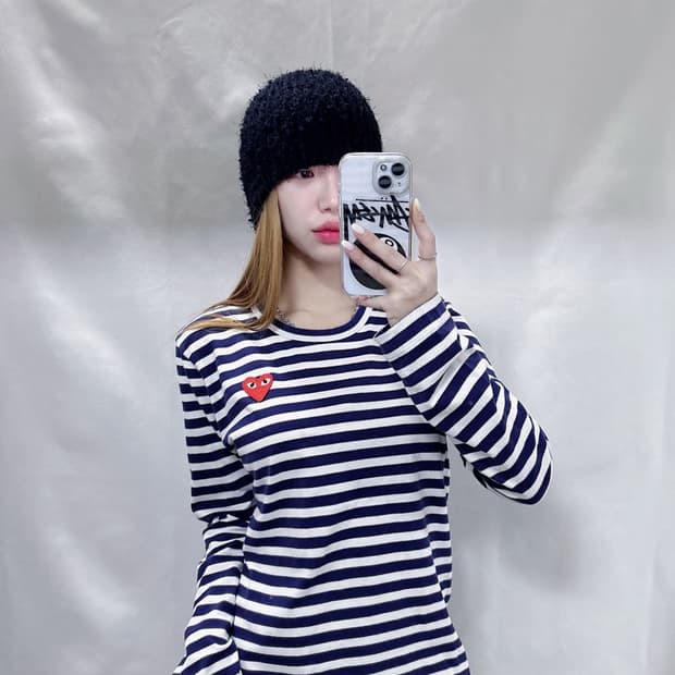 꼼데가르송 하트와펜 슬리브 