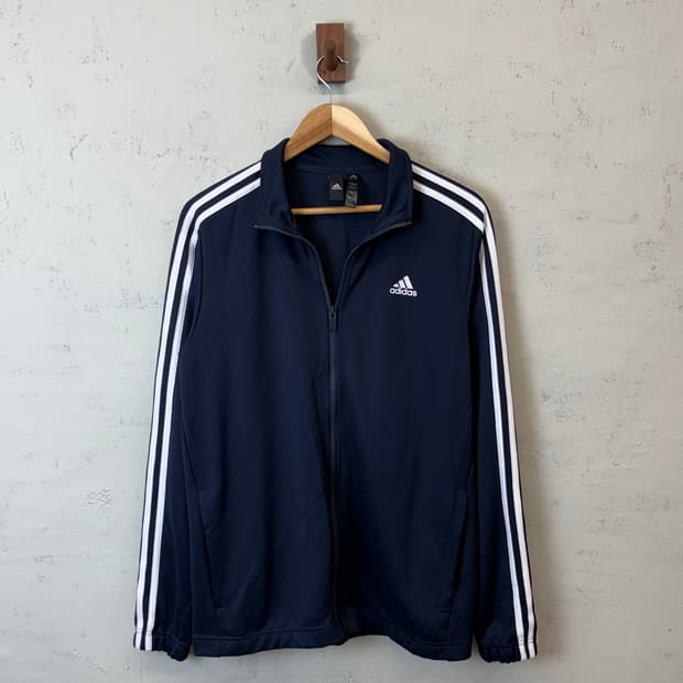 아디다스 기본 삼선 트랙탑 져지 네이비