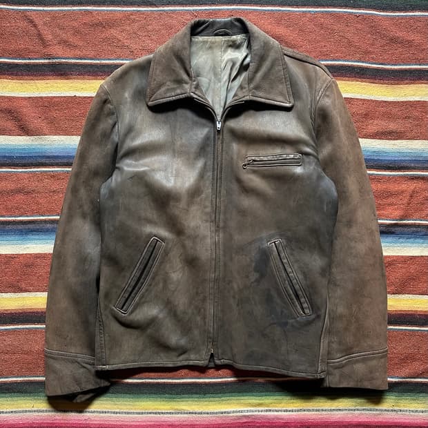 50s USA Vintage Deerskin Leather Jacket