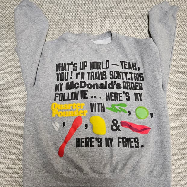 CPFM x 스캇 콜라보 맨투맨 L 