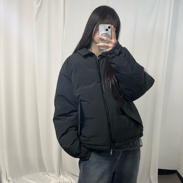 Lafudge Store Black Puffer Jacket