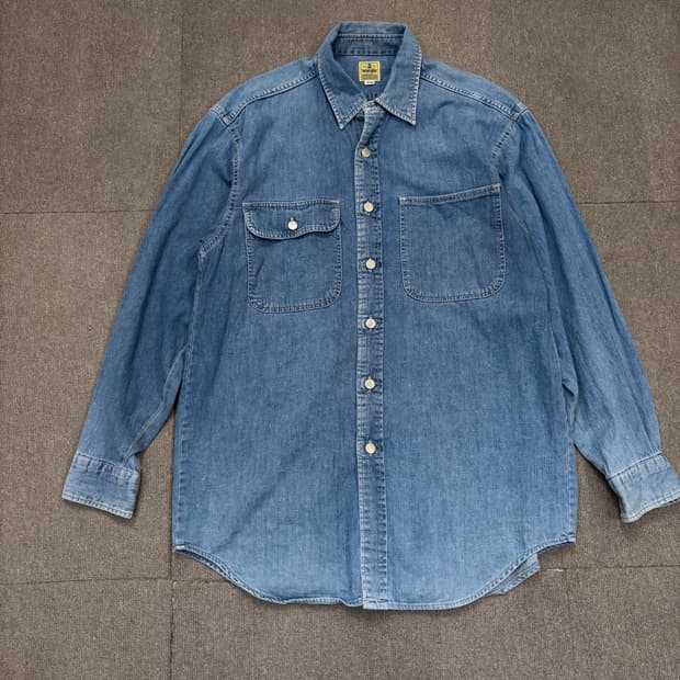 wrangler 랭글러 빈티지 데님 셔츠  m 