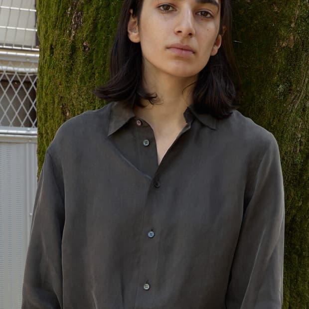 머듈 / oversized shirts /cupra /black