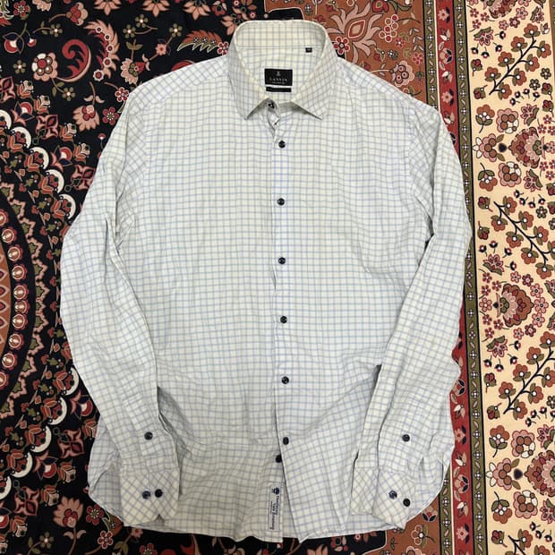 랑방 컬렉션 남성 스탠다드 체크 셔츠 XL/105