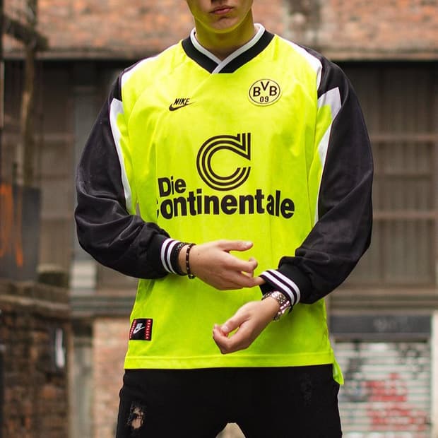 95-96 도르트문트 어웨이 축구유니폼 나이키긴팔