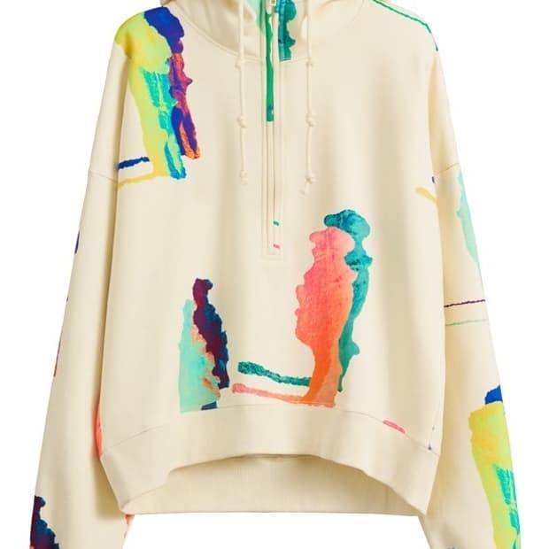H&M STUDIO 하프 집 후디