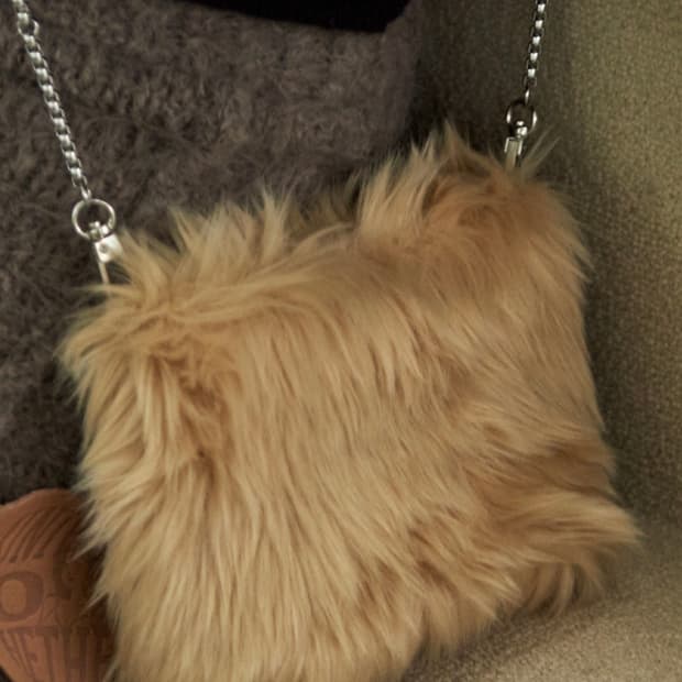 baby hether fur bag (brown)