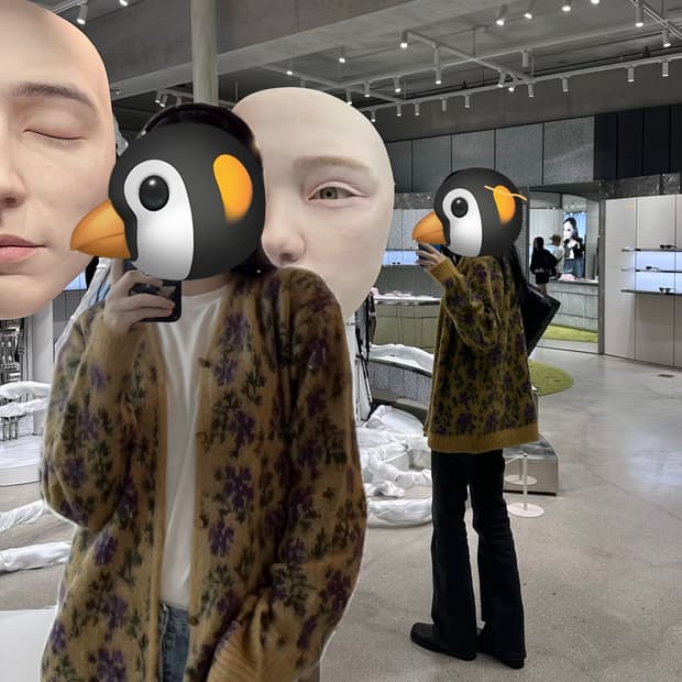 니들스 모헤어 가디건 S 옐로우