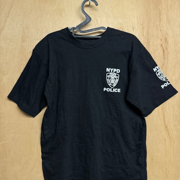 NYPD police 블랙 티셔츠