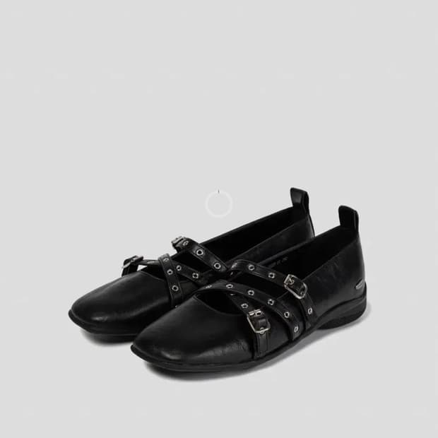 khiho 기호 트리벨 플랫 슈즈 245 메리제인