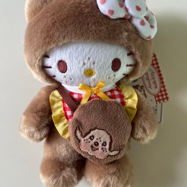 몬치치 키티 깅엄 인형