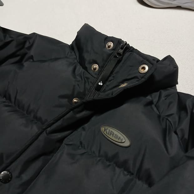 kirsh 키르시 체리 푸퍼 크롭 숏패딩 겨울 자켓 다운