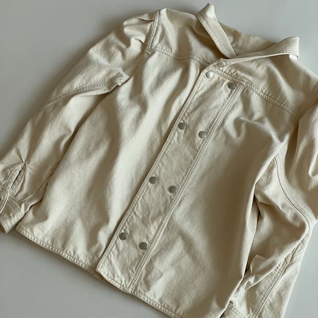 이자벨마랑 아이보리 코튼 자켓 36사이즈