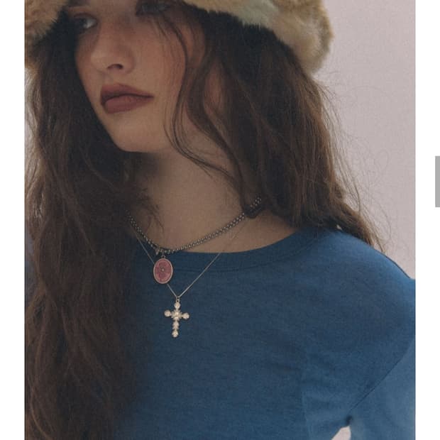 nff 엔프프 knit love necklace pok