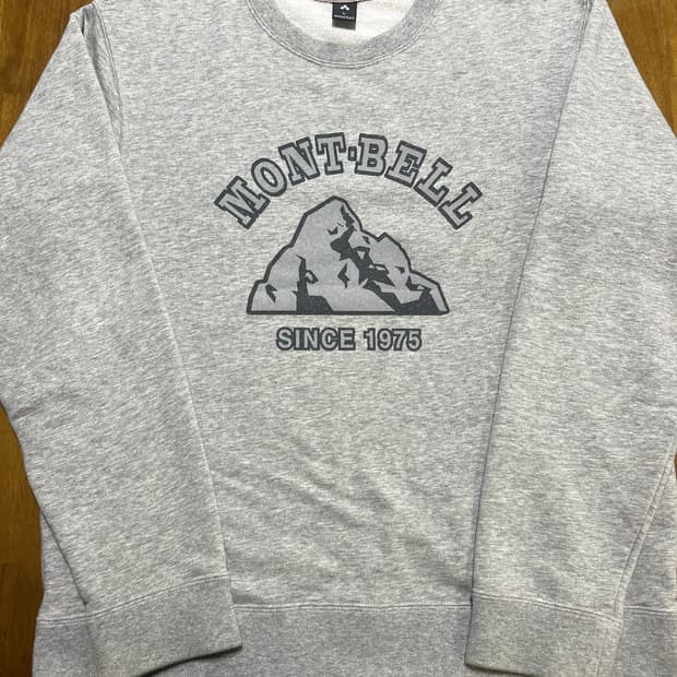 Montbell 1975 헤더그레이. 맨투맨 