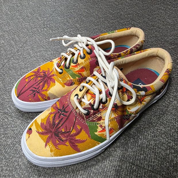 [260] 스페리 탑사이더 야자수 패턴 캔버스화 스니커즈