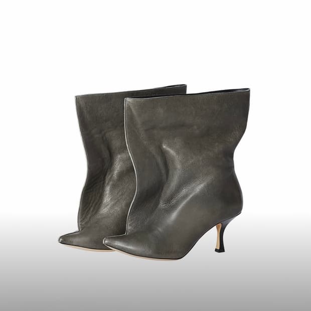 H&M x 글렌마틴스 레더 힐 부츠 40