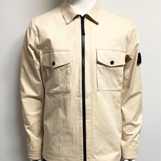 스톤아일랜드 20ss 코튼블렌드 오버셔츠 베이지