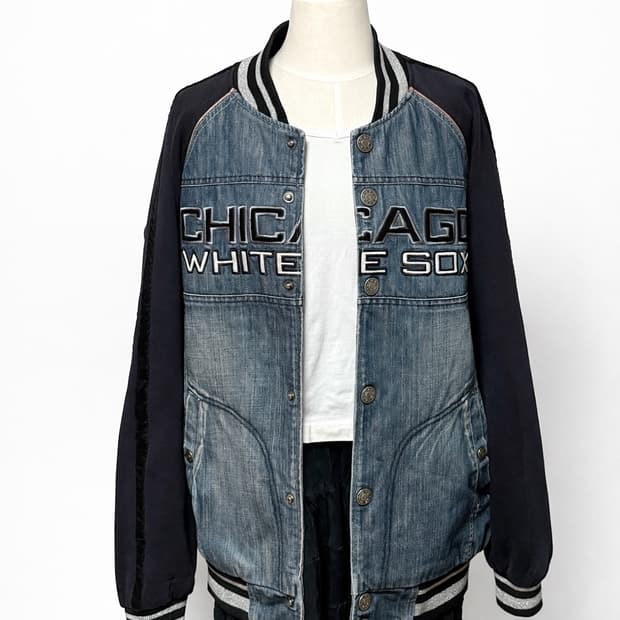 MLB 시카고 화이트삭스 데님 스타디움 자켓 100