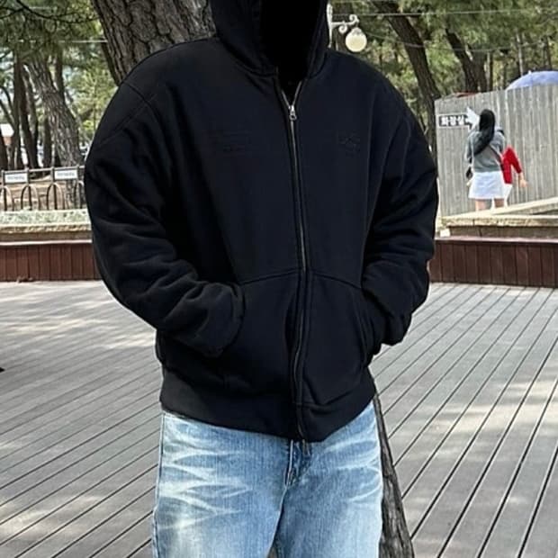 언더마이카 어칸 패디드 후드집업