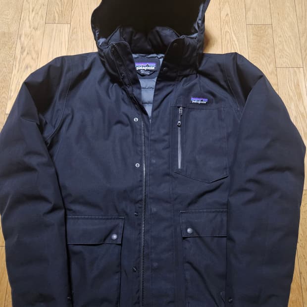 파타고니아 토플레이 방수 패딩 h2no 다운 후디 블랙